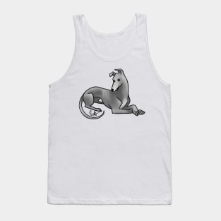 Dog - Greyhound - Blue Tank Top